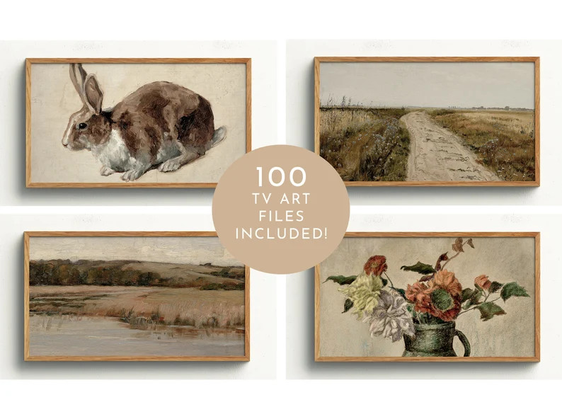 Samsung Frame TV Art Vintage Spring Mega Bundle - 100 files included! | Frame TV Art Spring | Eas... | Etsy (CAD)