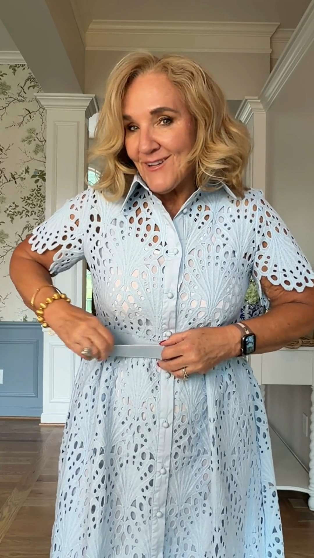 This embroidered lace dress is a showstopper. The intricate eyelet details, flattering belt, and included slip create an elevated look that’s perfect for showers, weddings, spring events, and special occasions.

💡 LTK MADE EASY

❤️ Heart = Support my posts
🔖 Save = Get sale & restock alerts
📋 Lists = Keep favorites organized
📲 Share = Send to yourself for later
💬 Comment = Ask me anything 

 #LTKootd #LTKSeasonal #LTKOver40