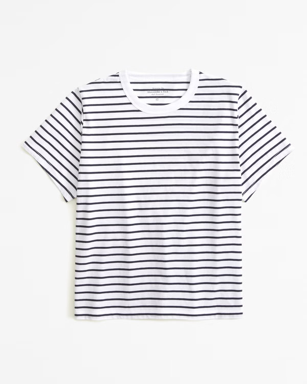 Women's Essential Polished Body-Skimming Tee | Women's Tops | Abercrombie.com | Abercrombie & Fitch (US)