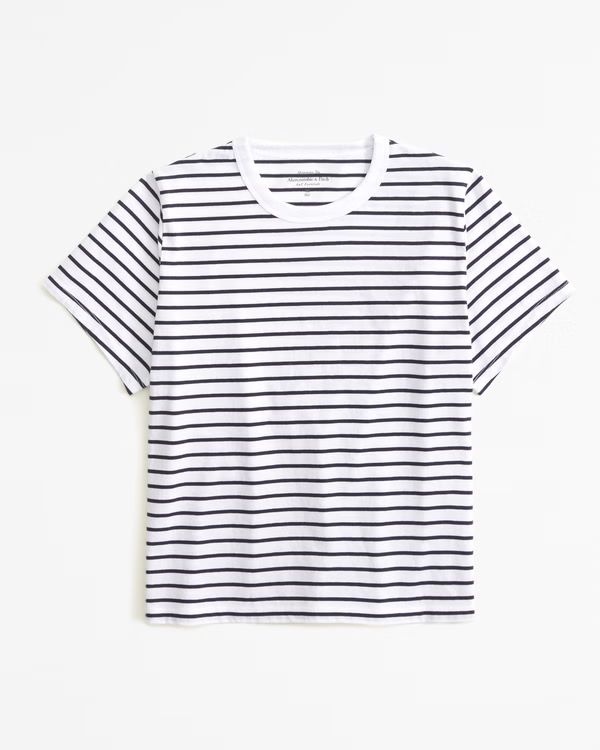 Women's Essential Polished Body-Skimming Tee | Women's Tops | Abercrombie.com | Abercrombie & Fitch (US)