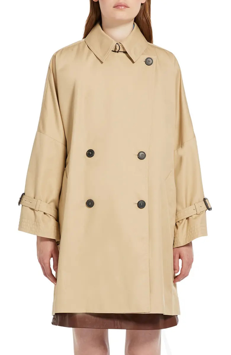 Weekend Max Mara Zelante Double Breasted Reversible Raincoat | Nordstrom | Nordstrom