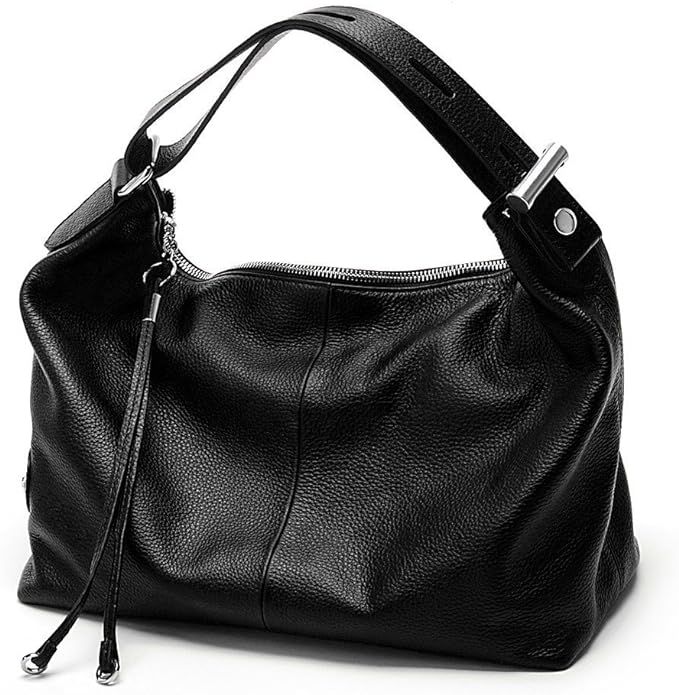 Zency 6 Colors Fashion 100% Real Genuine Leather Women Shoulder Bag Handbag Lady Casual Tote | Amazon (US)
