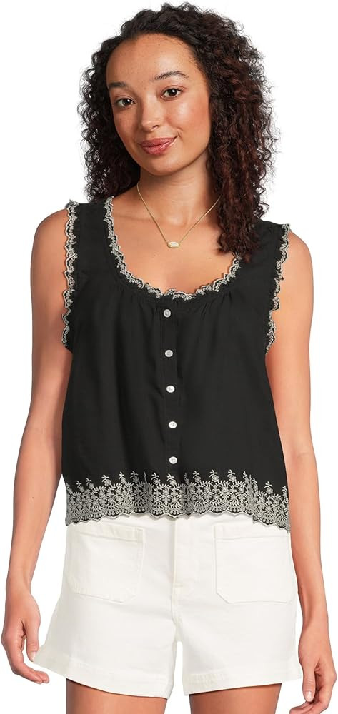 Madewell Women's Jenny Top - Cotton Viscose Voile | Amazon (US)