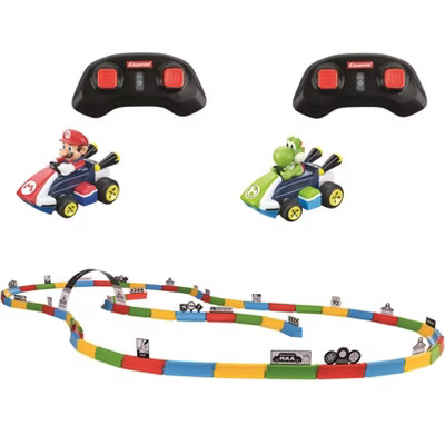 Carrera RC Mario Kart Tabletop Toy Racetrack Set Featuring Mario and Luigi 2.4GHz Radio Control C... | Target