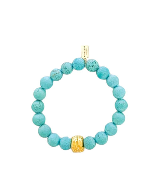 Matte Turquoise Beaded Bracelet | Meghan Bo Designs