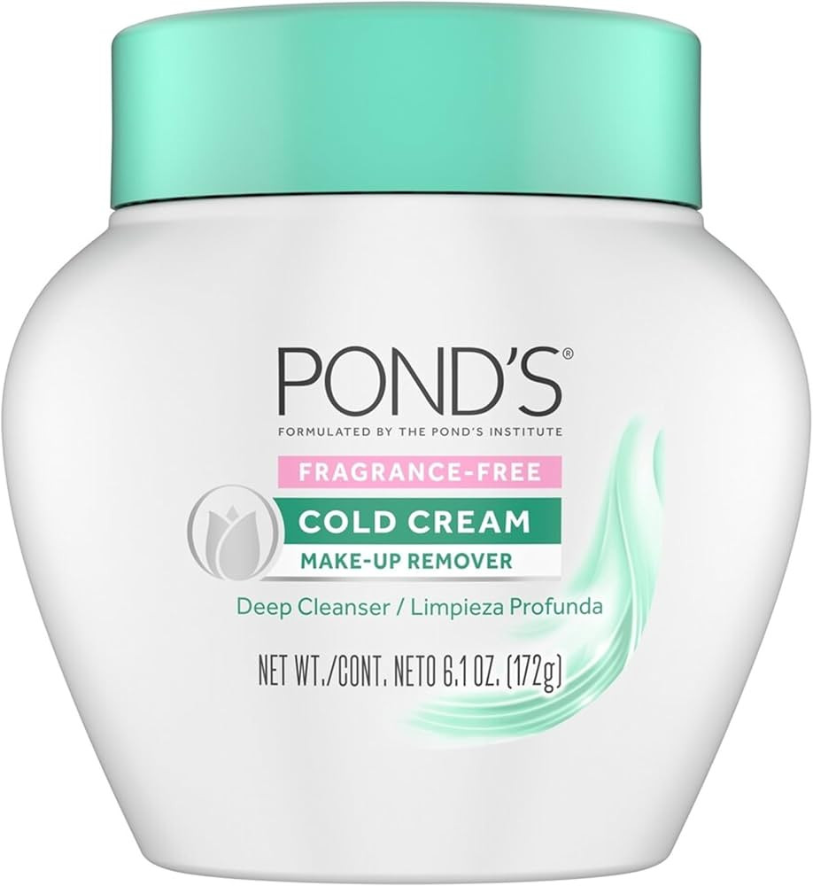 POND’S Cold Cream Cleanser, Fragrance-Free – Moisturizing Makeup Remover & Deep Cleansing Fac... | Amazon (US)