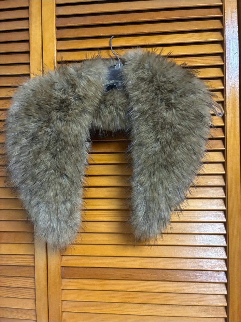 Zara Faux Fur Collar Trim in Taupe Brown length35”wide 7” | Poshmark