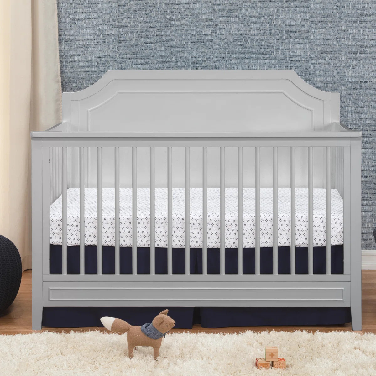 Chloe Regency 4-In-1 Convertible Crib In Fog Gray | Wayfair North America