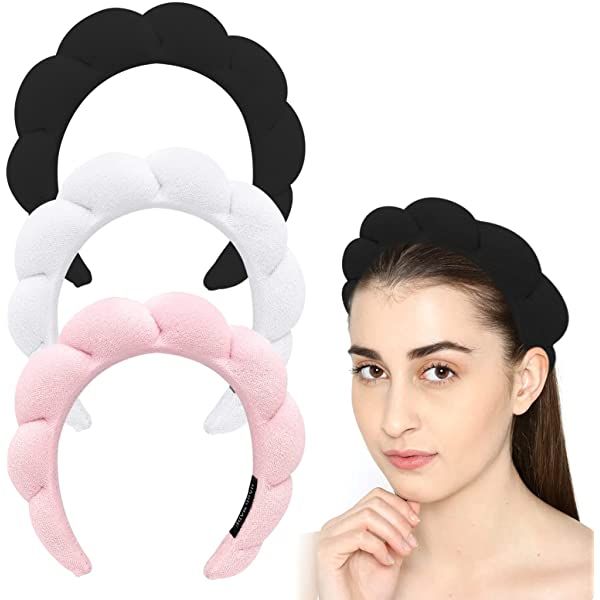 Spa Headband, Makeup Headband for Washing Face, Soft Towel Headband for Skin Care, Cute Hair Band... | Amazon (US)