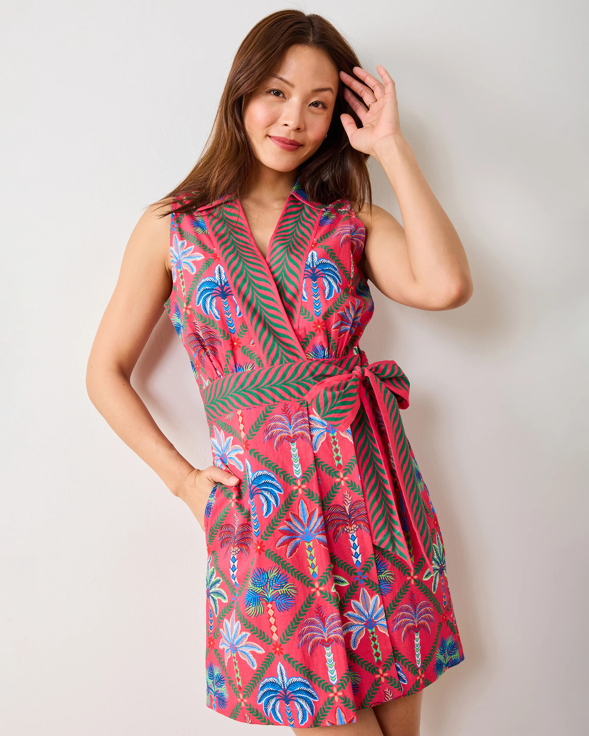 Palm Tree Paradise - Lucia Dress - Cocktail Umbrella | Printfresh