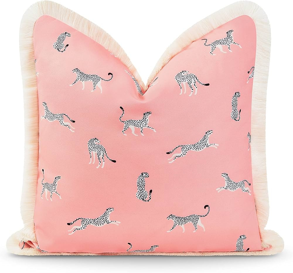 Hofdeco Premium Tropical Patio Indoor Outdoor Pillow Cover Only, 20"x20" Water Resistant for Back... | Amazon (US)