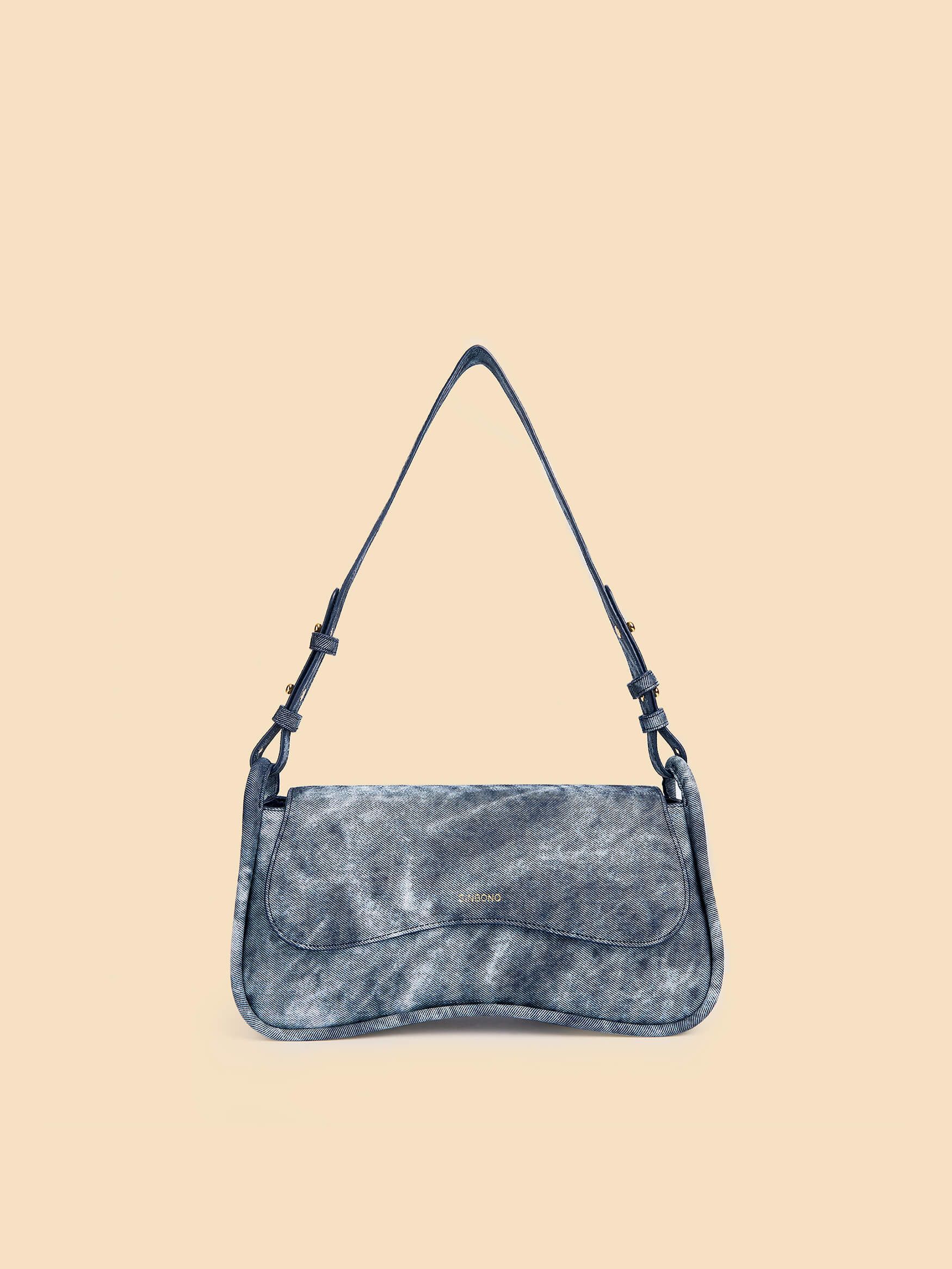 Zoe Shoulder Bag Deep Blue - Baguette Bag For Women - SINBONO | SINBONO INC.