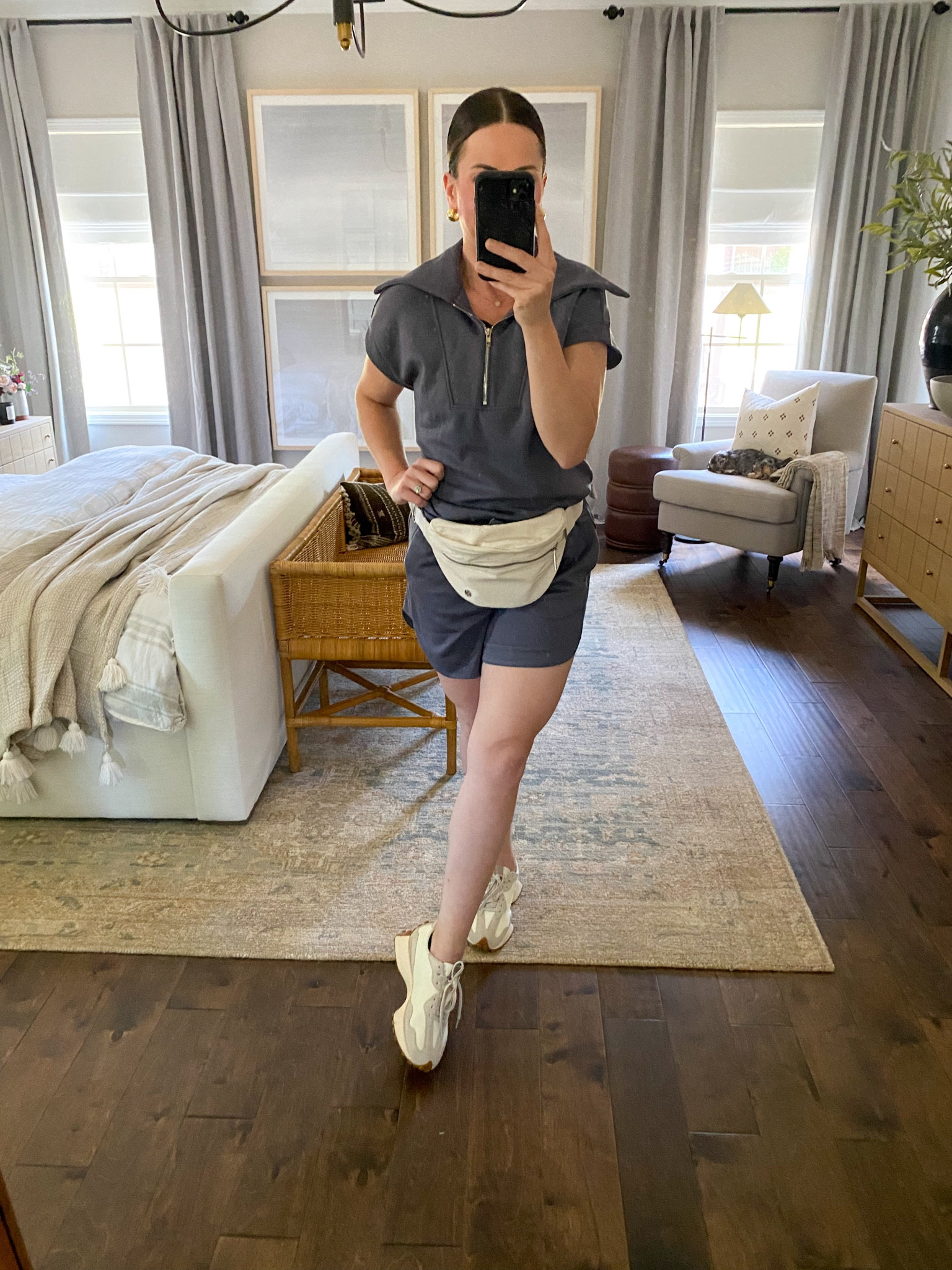 Easy matching set outfit! 

Comes in a ton of colors!

5’ 5” wearing size small 
I have almost every color and love how I can wear this top with leggings or wear the shorts with a tank top!

Mom outfit, running errands outfit, mix and match set, shirt set, women’s shirt set, varley dupe, new balance 327 outfit, lululemon bumbag outfit, women’s baseball game outfit 
Great varley dupe short track set outfit 

#LTKSaleAlert #LTKStyleTip #LTKOver40