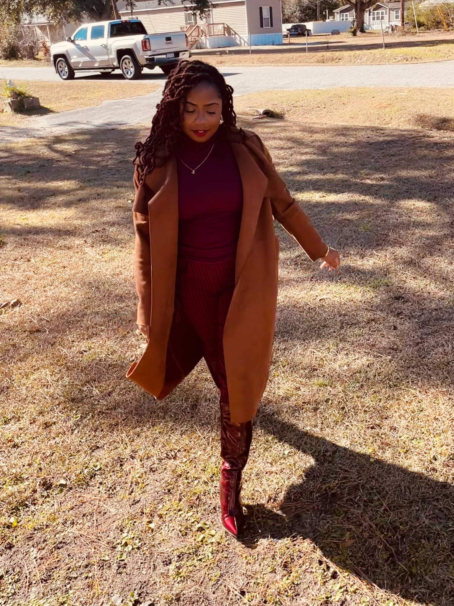 Been searching high & low for Cherry Patent leather boots! 🍒👢 Monochromatic looks for the win! 

#LTKStyleTip #LTKSaleAlert #LTKFindsUnder50