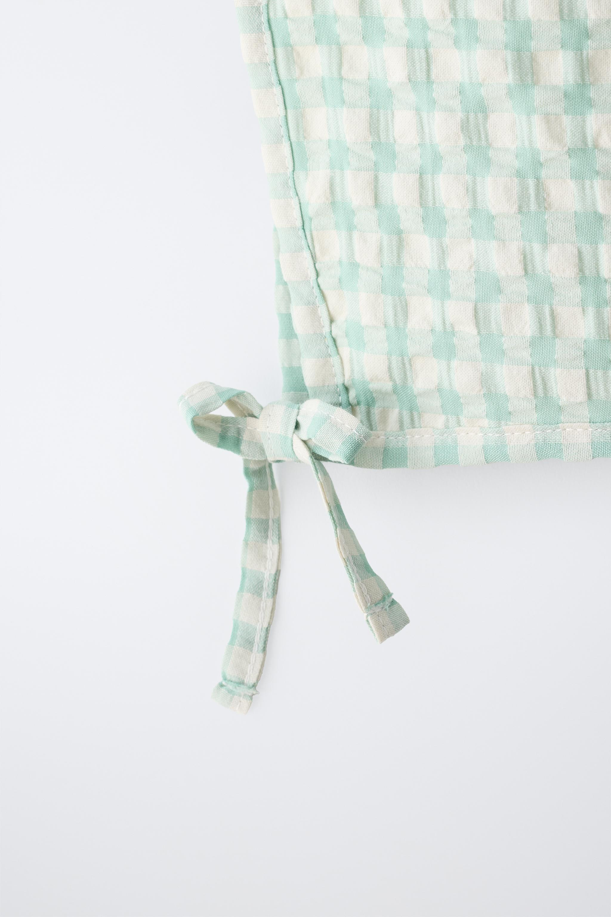 GINGHAM BONNET | Zara UK