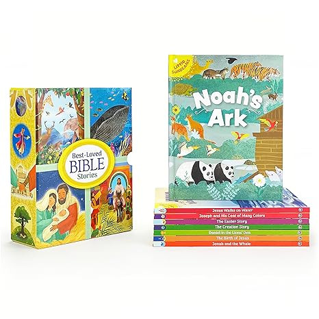 Best-Loved Bible Stories - 8-Book Library Boxed Gift Set for Children: Including stories of Noah'... | Amazon (US)