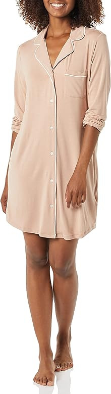 Amazon Essentials Women's Piped Nightshirt | Amazon (US)