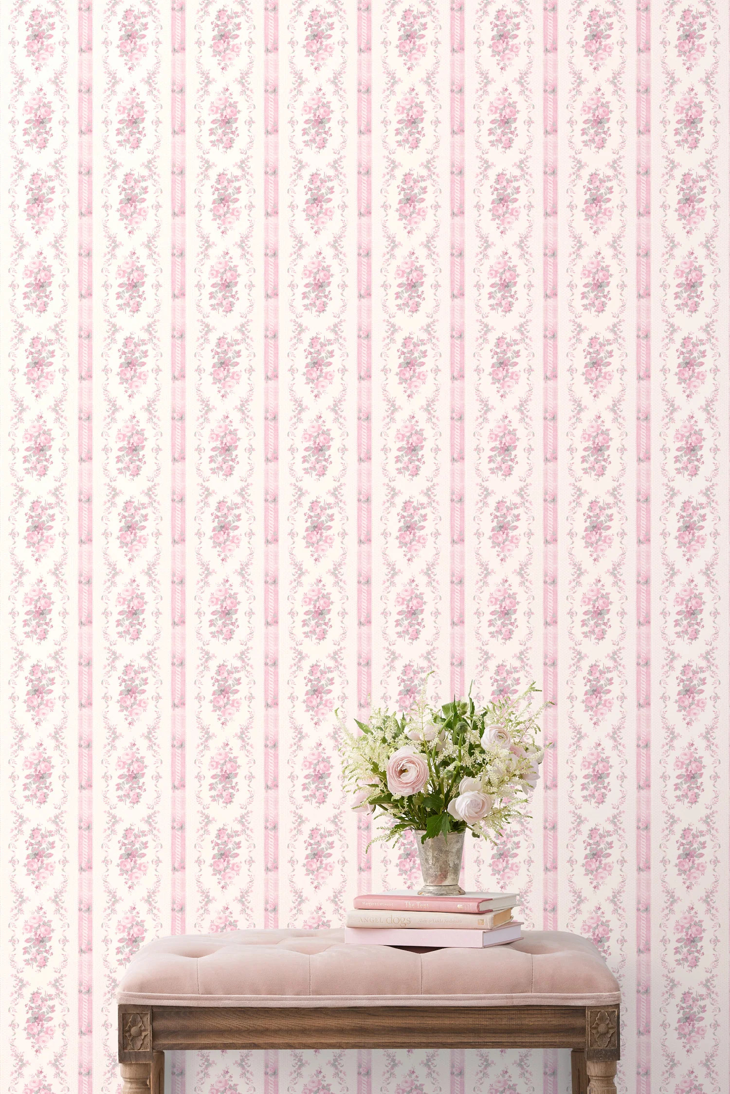 Dreamy Days Pink Parfait Standard Wallpaper | LoveShackFancy