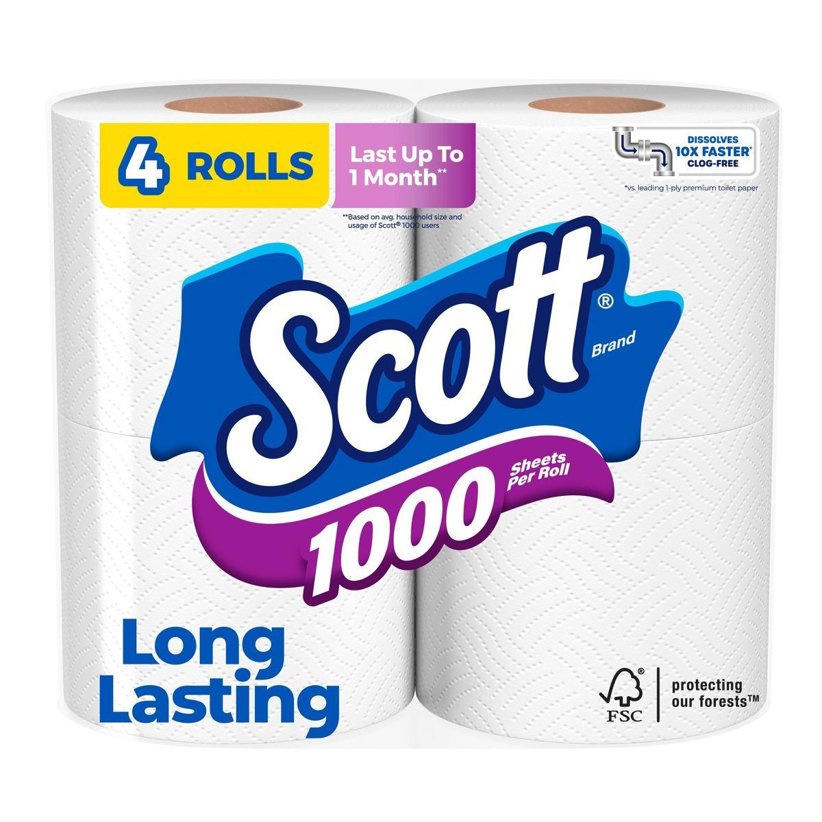 Scott 1000 Septic-Safe 1-Ply Toilet Paper | Target