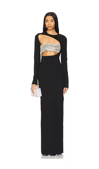 Gelina Maxi Dress in Black | Revolve Clothing (Global)