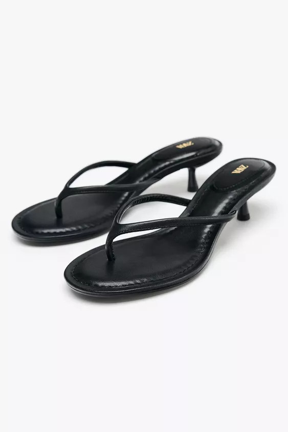 KITTEN HEEL SANDALS | Zara US