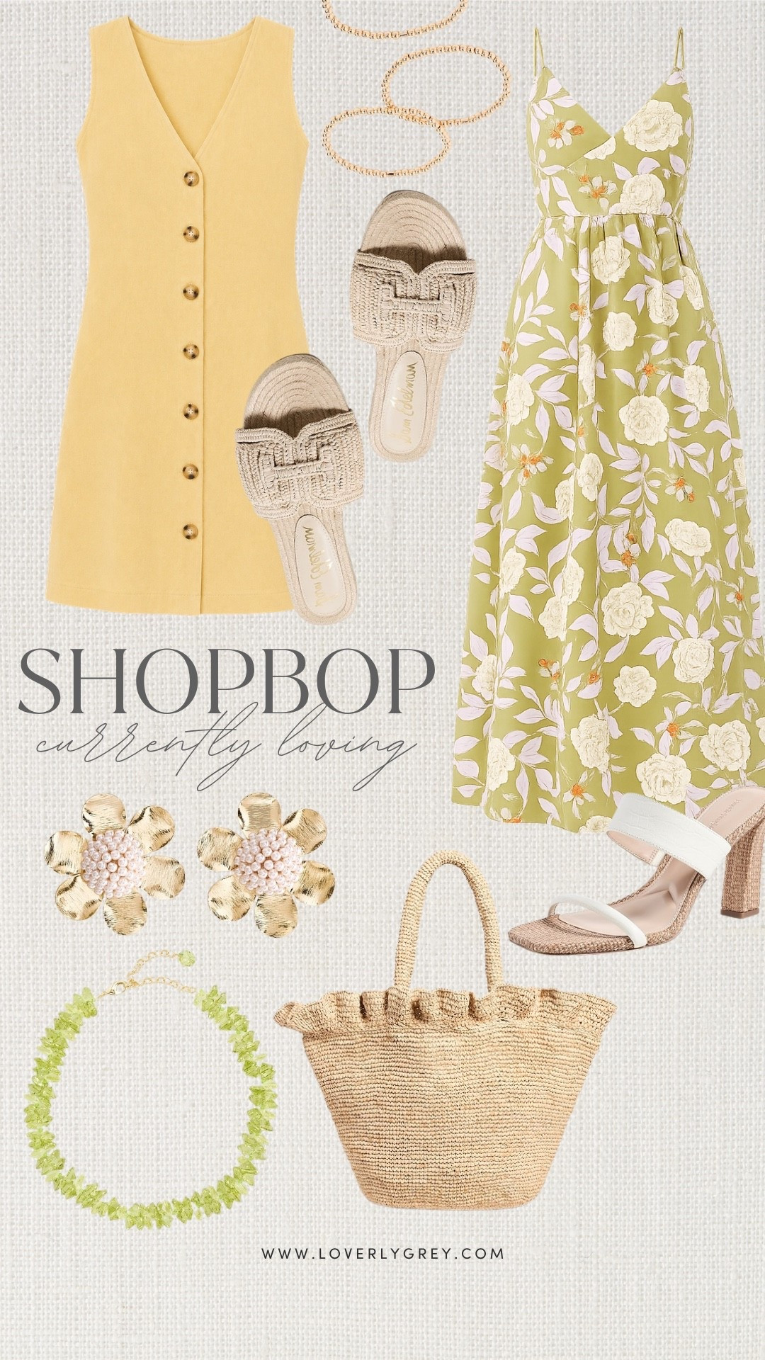 These pieces instantly put me in a summer state of mind. The soft yellow dress, floral maxi, woven accessories, and fun statement jewelry feel perfect for vacations, garden parties, and warm evenings out. I love how everything mixes natural textures with seasonal colors.

#LTKdayinmylife #LTKootd #LTKgrwm