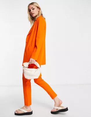 ASOS DESIGN Mix and Match jersey suit in orange | ASOS (Global)