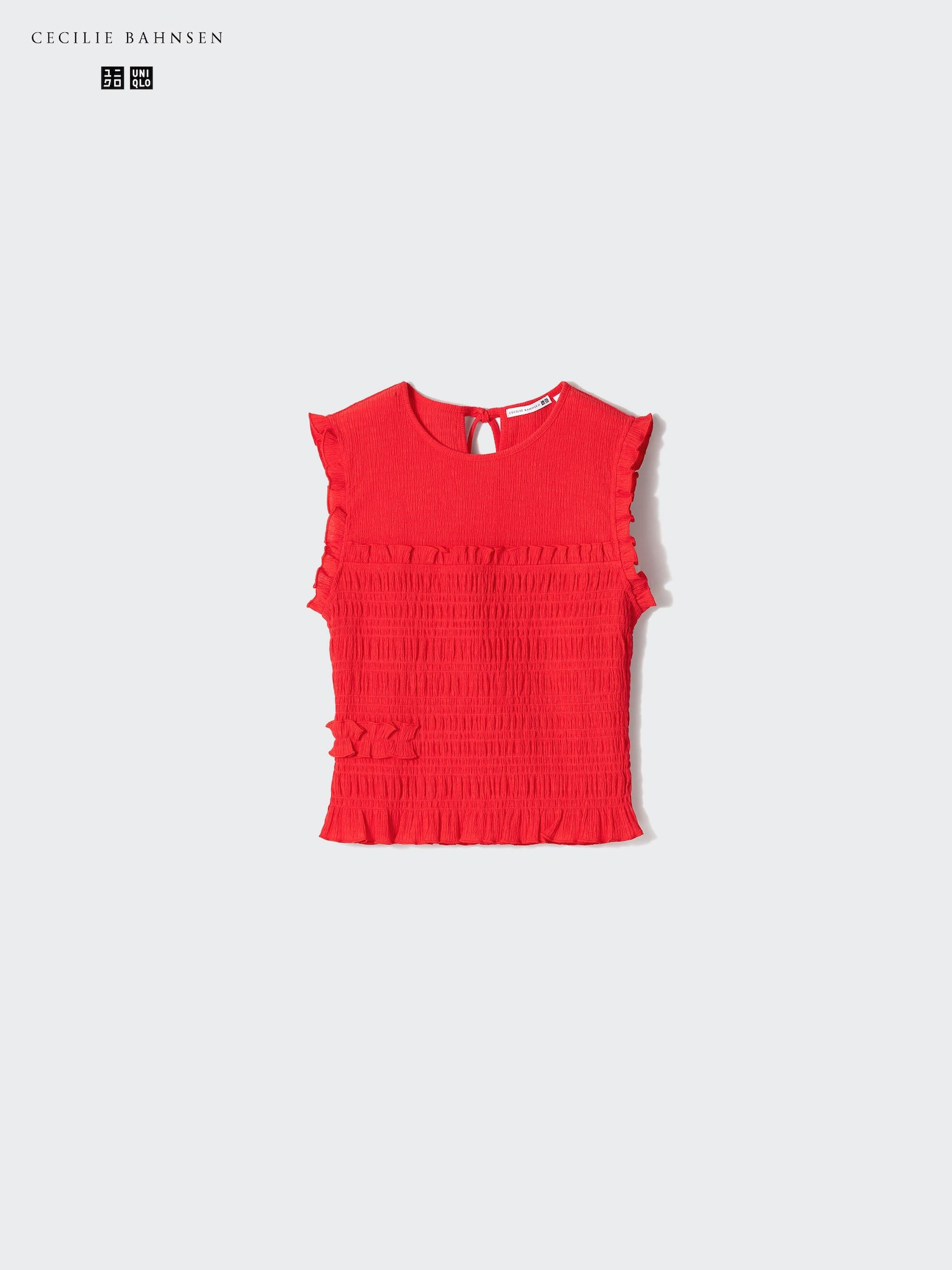 UNIQLO Women's Shirring Top Sleeveless, Red, 2XL | UNIQLO (US)