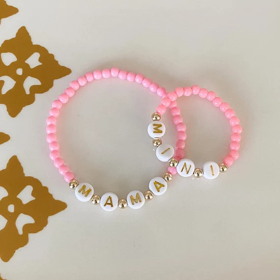 Mama & Mini beaded bracelet set | Etsy (US)