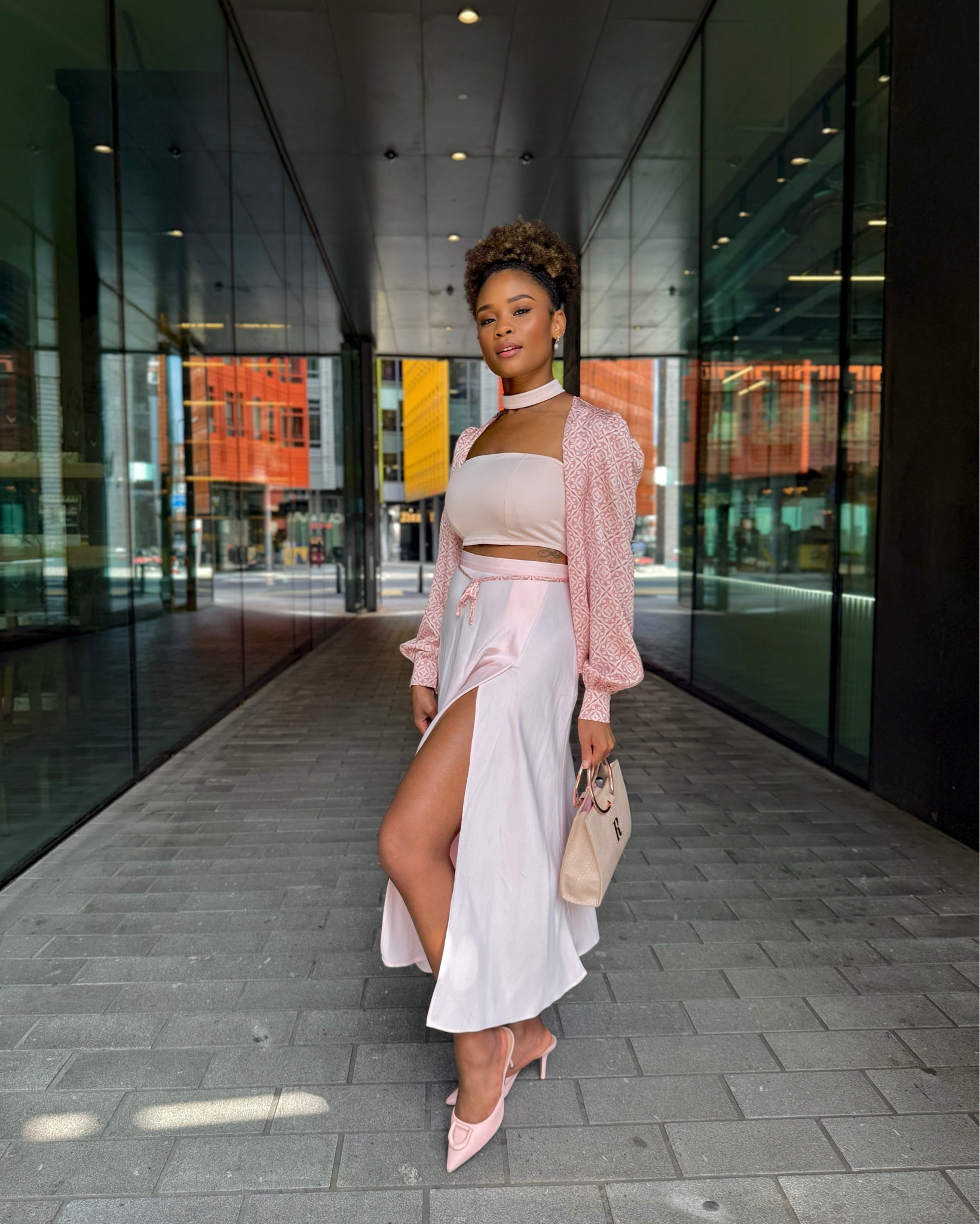 Pink blush styling - tie front tops & flowy skirts

#LTKstyletip #LTKbag #LTKshoes