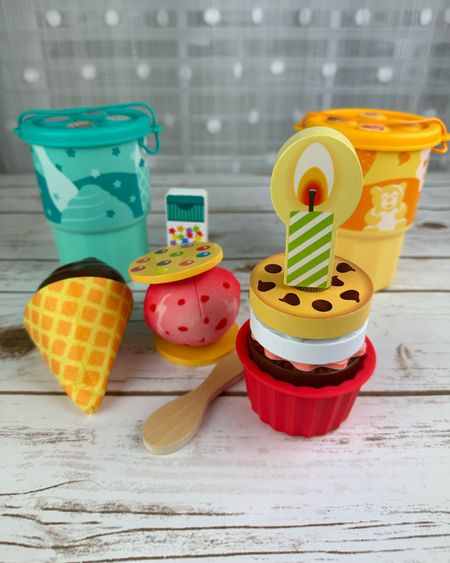 
Fun play sets to take on the go or in the car. Includes two take-along play sets to create pretend play ice cream treats or cakes and cookies with fabric and wood play food stored in on-the-go cups 

#LTKGiftGuide #LTKtravel #LTKkids