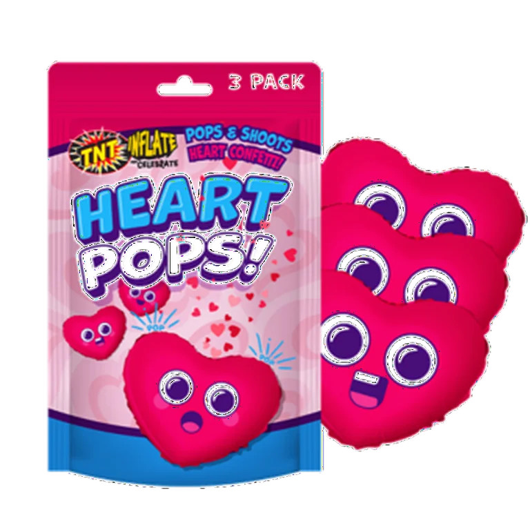 TNT Fireworks, Heart Pops, Shake and Inflate, Valentine's Day, Novelty | Walmart (US)