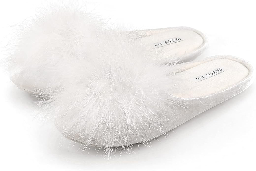 BCTEX COLL Women's Cozy Velvet Memory Foam House Slipper,Ladies Fuzzy Bedroom Slipper Non-slip So... | Amazon (US)