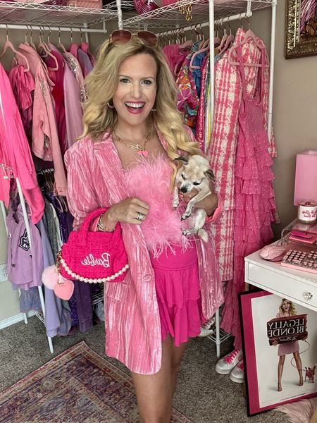 Barbie outfit 
Feather pink top 
Pink blazer
Barbie core
Pink skort
Pink bracelet stack 
Nashville outfit
Elle woods outfit
Barbie costume 


#LTKsalealert #LTKstyletip #LTKunder100
