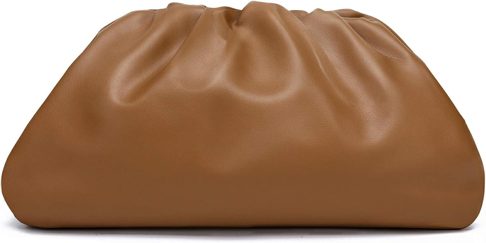 Cloud Crossbody Bags for Women Clutch Purse with Dumpling Shape and Ruched Detail | Amazon (US)