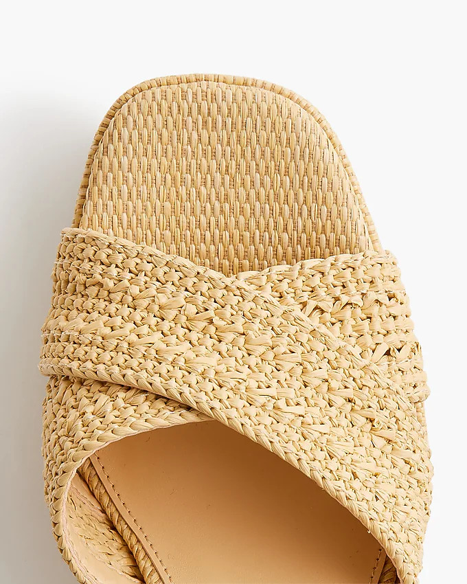 Woven platform heels | J.Crew Factory