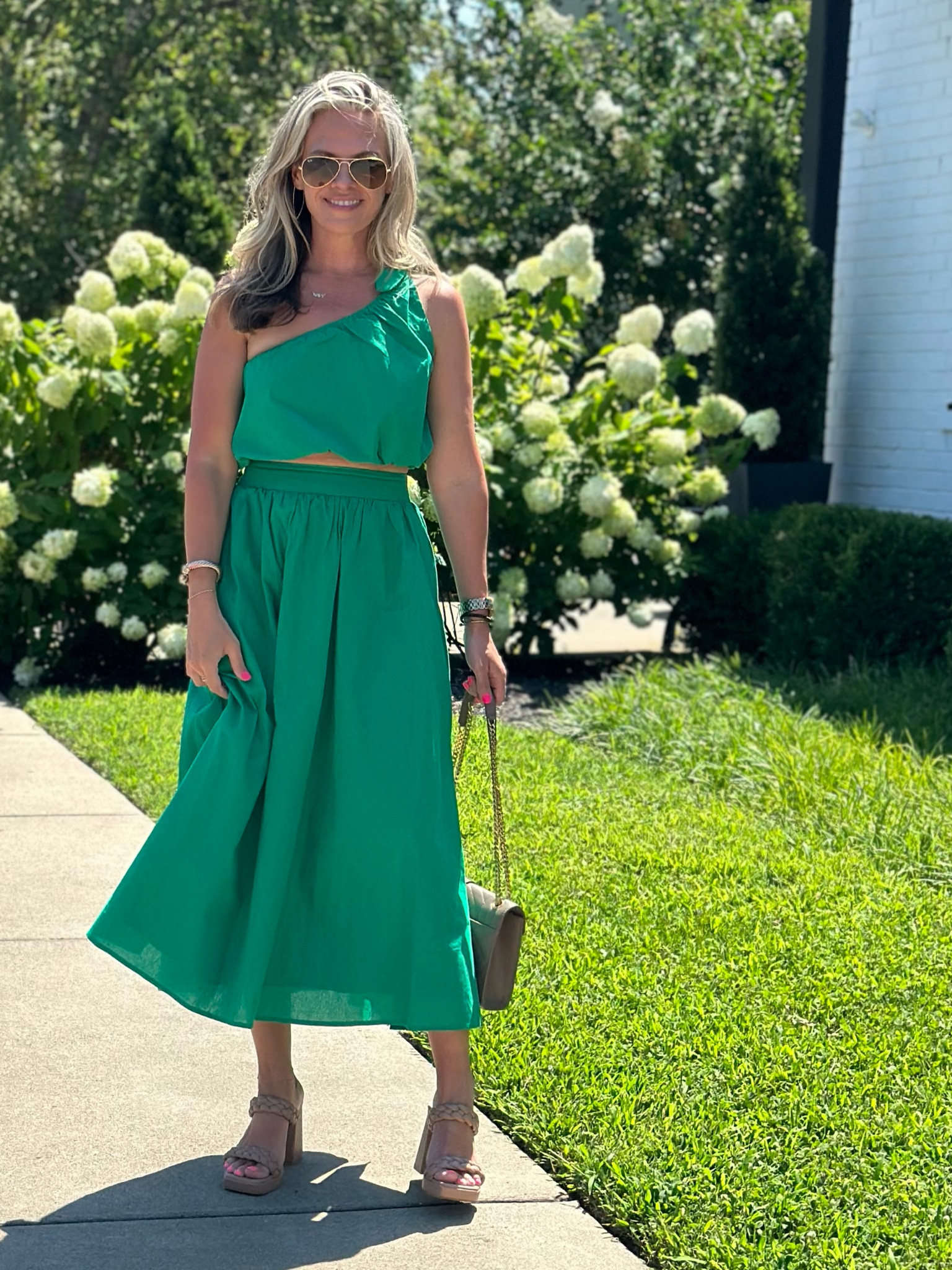 What I wore to brunch 
Two piece set
Nashville outfit
Skirt set
One shoulder top
20% off with jennyc20

#LTKsalealert #LTKunder100 #LTKshoecrush