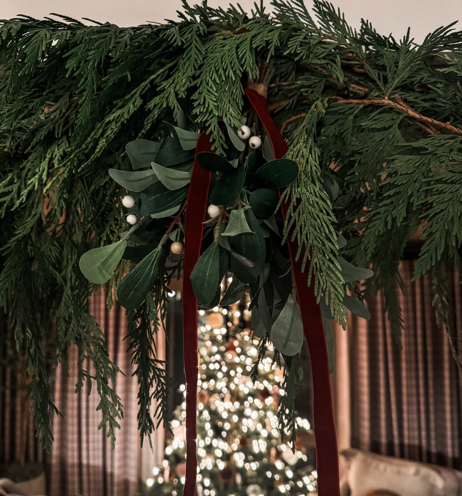 Meet me under the mistletoe! ♥️🌲

#mistletoe 

#LTKHoliday #LTKHome #LTKSeasonal