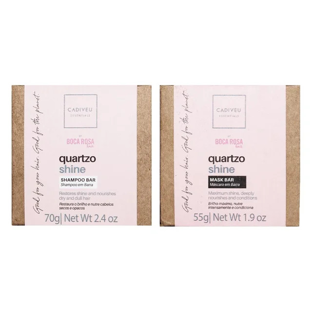 KIT CADIVEU ESSENTIALS QUARTZO SHINE - SHAMPOO E MáSCARA EM BARRA | Drogasil (BR)