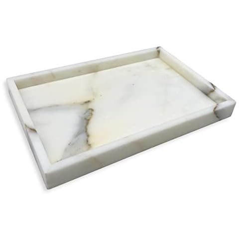 100% Natural Marble Serving Tray Luxury Calaccata Viola Marble Storage Tray for Home Decor Stone ... | Amazon (US)