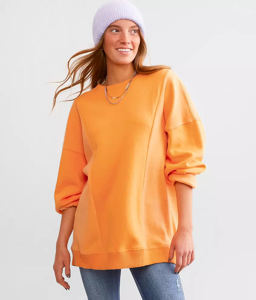 Pieced Reverse Fleece Pullover - One Size | Buckle