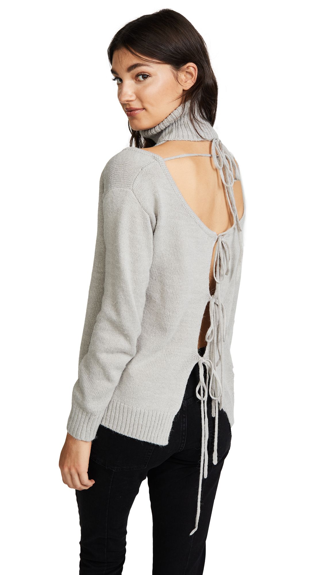 Glamorous Cold Shoulder Turtleneck Sweater | Shopbop