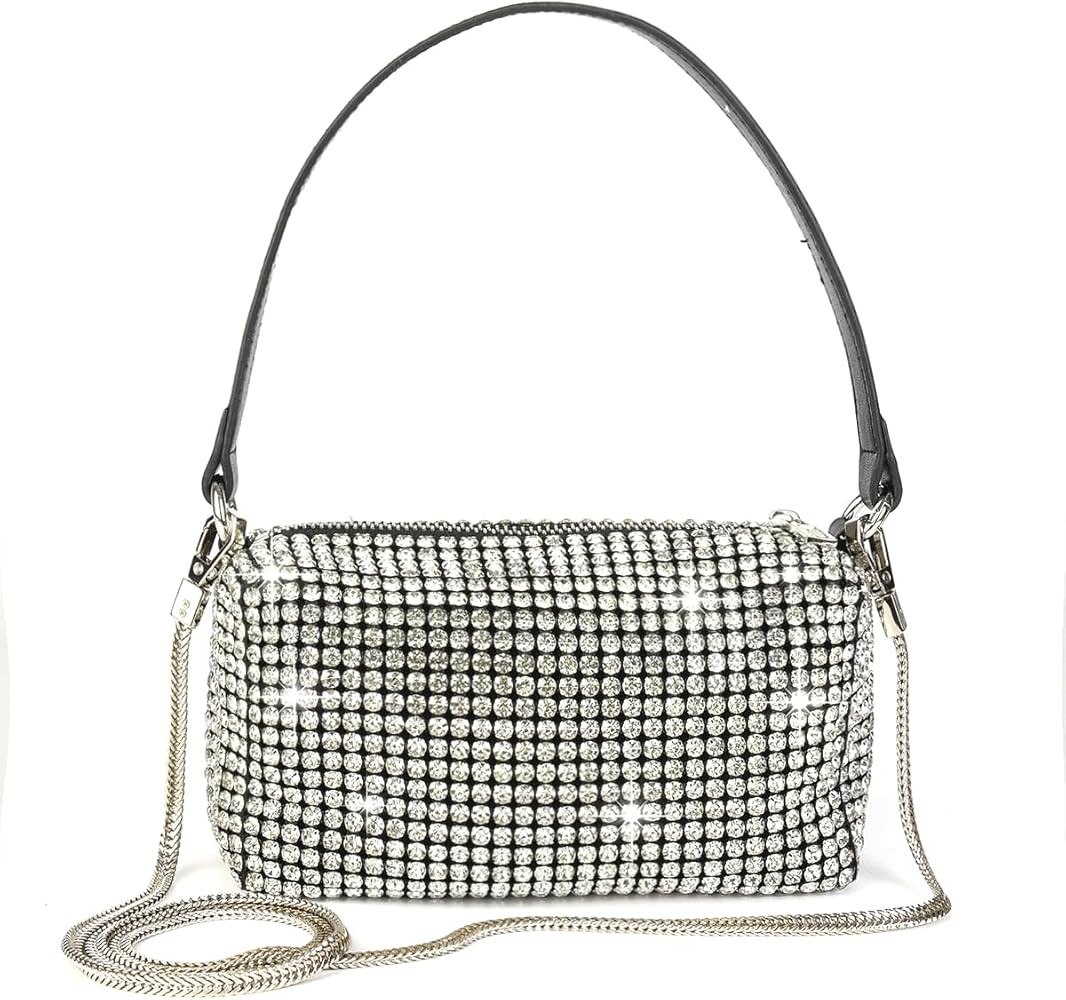 Bling Bling Crystals Evening Clutch Purses For Women Girls Sparkling Crossbody Bag Wedding Prom P... | Amazon (US)