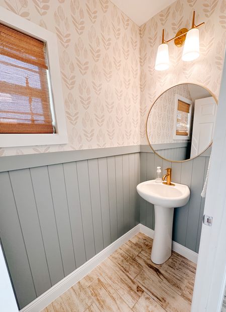 Half bath! #wallpaper #halfbath 

#LTKhome