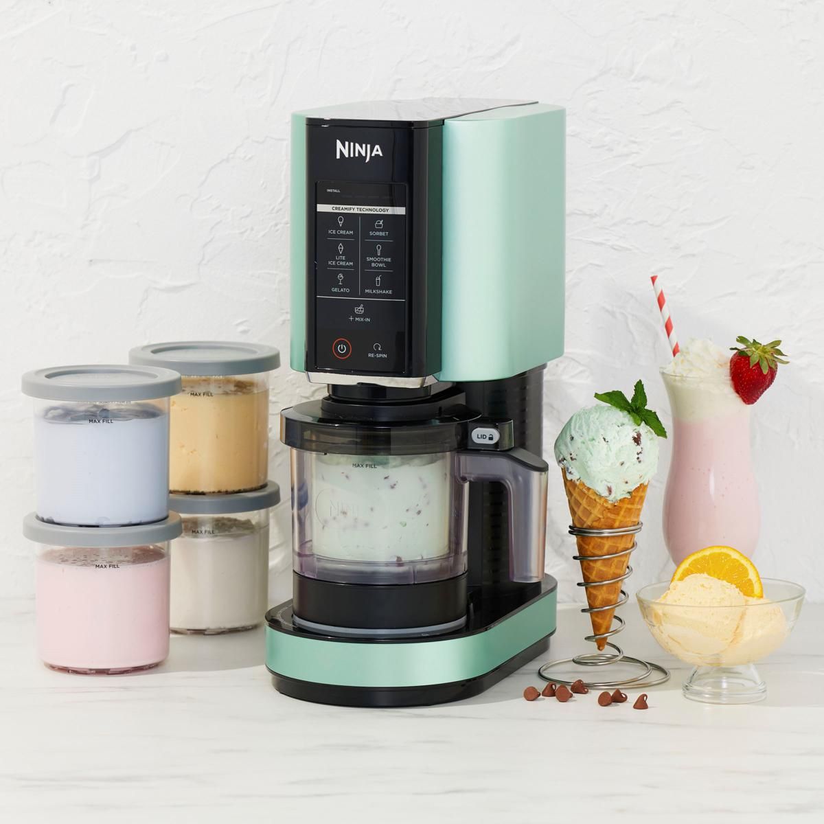 Ninja CREAMi 7-in-1 Frozen Treat Maker with Extra Pint Containers - 20367499 | HSN | HSN