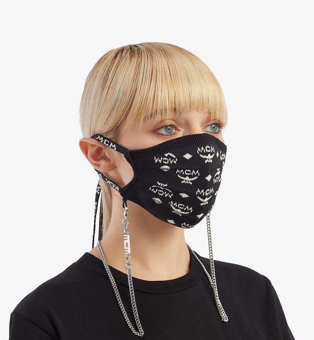 Monogram Knit Face Accessory with Chain | MCM (US)