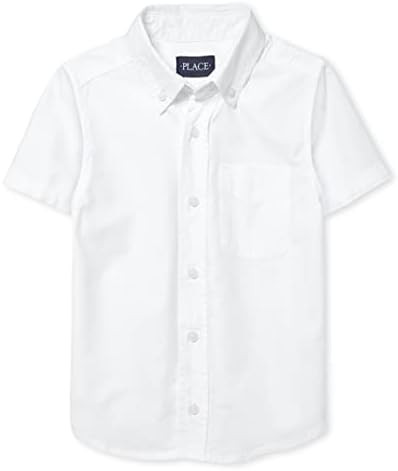 The Children'S Place Boys Short Sleeve Oxford Shirt | Amazon (US)