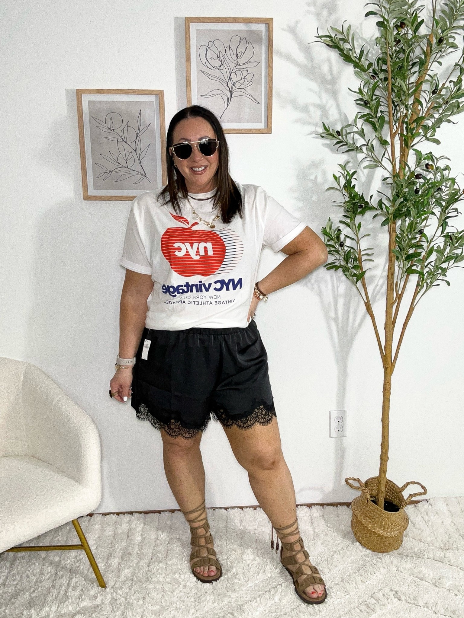 50% off everything at Old Navy through 5/20! 
Large men’s graphic tee worn backwards! XL lace trim shorts.

#LTKMidsize #LTKSaleAlert #LTKmomlife