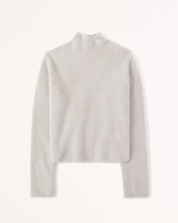 Women's Eyelash Mockneck Sweater | Women's Tops | Abercrombie.com | Abercrombie & Fitch (US)