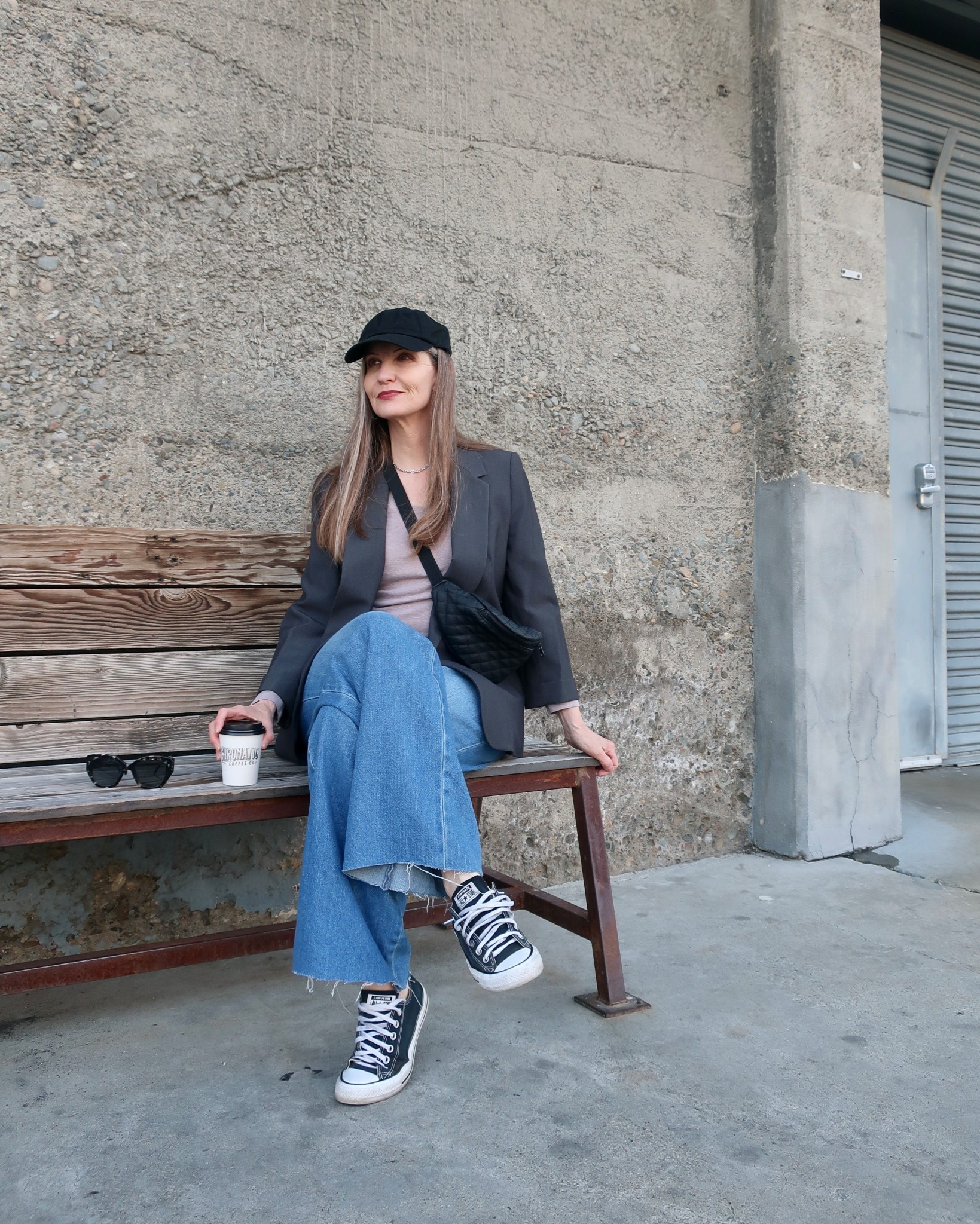 Modern classics mixed together … #cool #edgyover40 #minimaliststyle #midsizestyle 

#LTKMidsize #LTKootd #LTKOver40